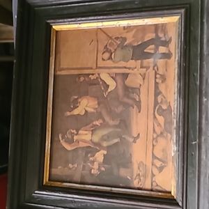 1845 William Sidney Mounts Dance of the Haymakers 8"x7" Lithograph